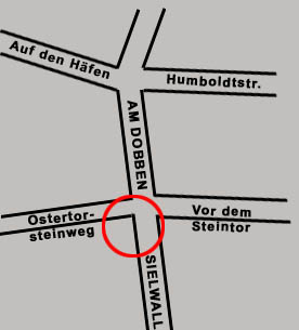 Stadtplan Bremen (Ecke Sielwall)